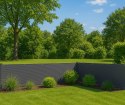 Osłona balkonowa z okuciami 100x700 cm siatka cieniująca + elementy instalacyjne szara MultiGarden MultiGarden