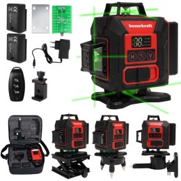 Poziomica laserowa płaszczyznowa zielony laser krzyżowy 360° 4D 16 linii LONGWELL INDUSTRIAL LTD