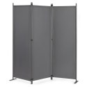 Składany parawan ogrodowy pokojowy 3-panelowy 167x164 cm szary MultiGarden MultiGarden