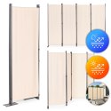 Składany parawan ogrodowy pokojowy 4-panelowy 167x216 cm beżowy MultiGarden MultiGarden