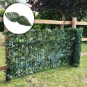 Sztuczny bluszcz żywopłot 3 szt. 500x150 cm zielona osłona na balkon maskująca MultiGarden