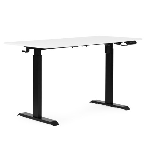 Biurko elektryczne regulowane 140x70 cm regulacja wysokości 76-121 cm ModernHome ModernHome