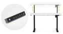 Biurko elektryczne regulowane 140x70 cm regulacja wysokości 76-121 cm ModernHome ModernHome