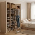 Drabina aluminiowa jednostronna 5 stopni składana z podestem 150 kg ModernHome ModernHome