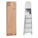 Drabina aluminiowa jednostronna 5 stopni składana z podestem 150 kg ModernHome ModernHome
