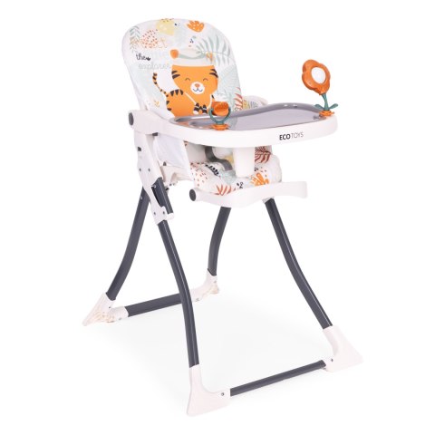 Fotelik krzesełko do karmienia dzieci składane + zabawki ECOTOYS ModernHome