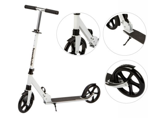 Hulajnoga miejska dla dzieci i młodzieży składana regulacja wysokości 95-105 cm koła 200 mm Bauerkraft