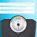 Klasyczna waga łazienkowa mechaniczna analogowa do 180 kg czarna WEBBER BMI ELDOM