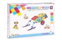 Klocki magnetyczne konstrukcyjne domek autko 48 elementów MULTISTORE