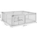 Kojec dla dziecka 140x200 cm suchy basen plac zabaw szary + torba ECOTOYS ECOTOYS