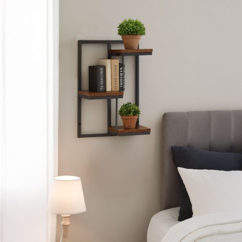 Kwietnik ścienny półka wisząca na kwiaty ozdoby 3 poziomy loft ModernHome ModernHome