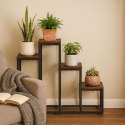 Kwietnik stojący stojak na kwiaty ozdoby 4 półki loft ModernHome ModernHome