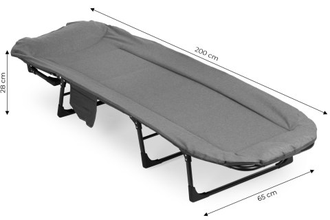 Łóżko polowe turystyczne 200x65 cm kanadyjka leżanka składana MultiGarden MultiGarden