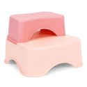 Nakładka na toaletę ze schodkami podestem dla dzieci różowa ECOTOYS ECOTOYS