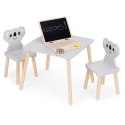 Zestaw mebli dla dzieci stolik + 2 krzesła koala ECOTOYS ECOTOYS