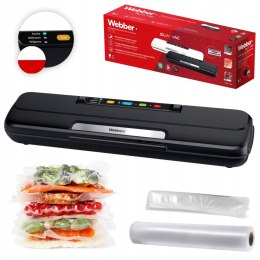 Zgrzewarka próżniowa do pakowania żywności 110W akcesoria czarna WEBBER