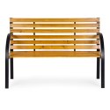 Drewniana ławka ogrodowa z oparciem 122x57 cm parkowa MultiGarden MultiGarden