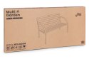 Drewniana ławka ogrodowa z oparciem 122x57 cm parkowa MultiGarden MultiGarden