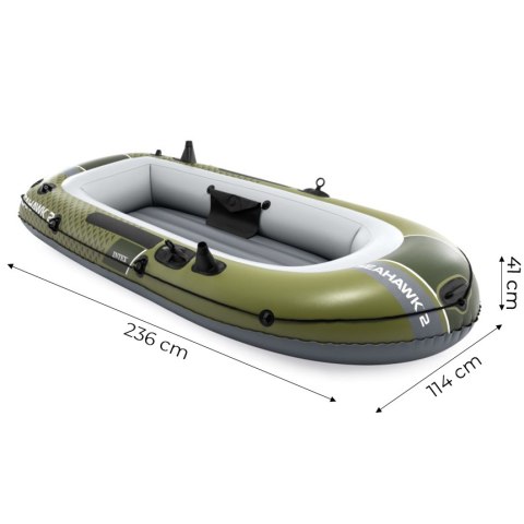 Ponton dmuchany Seahawk 2 2-osobowy pompka 2 wiosła INTEX 66332 INTEX