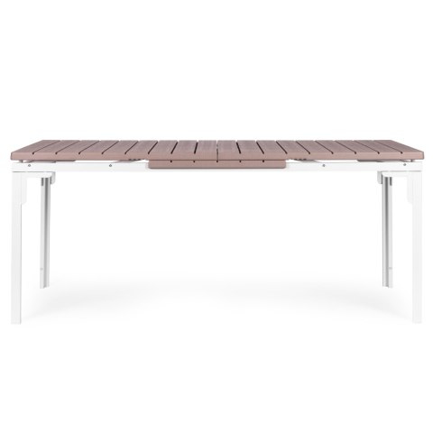 Stół ogrodowy rozkładany 180-240 cm do 12 os. stal HDPE beżowy MultiGarden MultiGarden