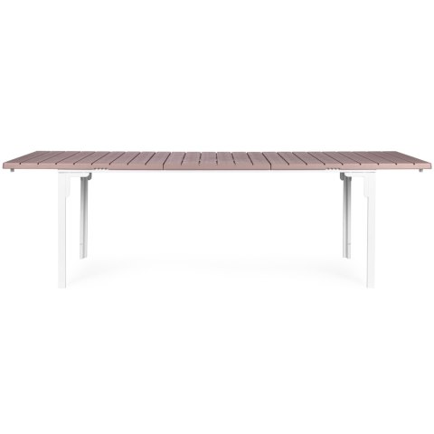 Stół ogrodowy rozkładany 180-240 cm do 12 os. stal HDPE beżowy MultiGarden MultiGarden