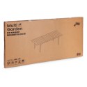 Stół ogrodowy rozkładany 180-240 cm do 12 os. stal HDPE beżowy MultiGarden MultiGarden
