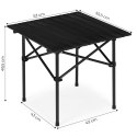 Stolik turystyczny składany 53x55 cm kempingowy z torbą czarny MultiGarden MultiGarden