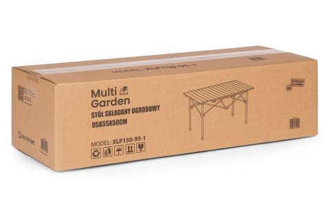 Stolik turystyczny składany 95x55 cm kempingowy z torbą czarny MultiGarden MultiGarden