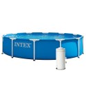 Basen ogrodowy stelażowy okrągły 366x76 cm pompa INTEX 28212ND INTEX