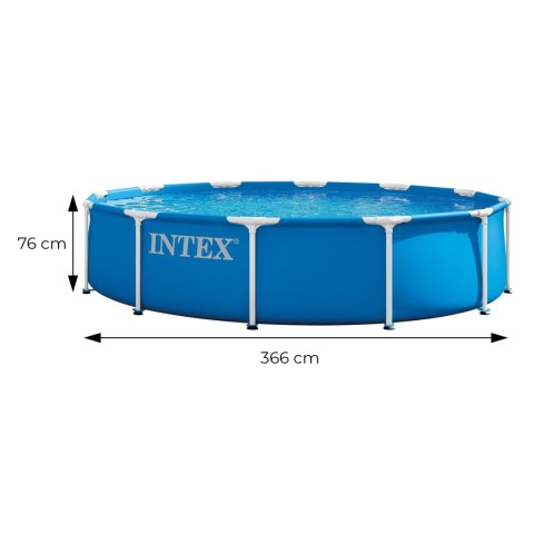 Basen stelażowy ogrodowy okrągły 366x76 cm INTEX 28210ND INTEX