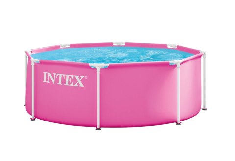 Basen stelażowy ogrodowy okrągły dla dzieci 244x76 cm różowy INTEX 28290ND INTEX