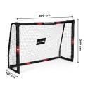 Bramka piłkarska z siatką do piłki nożnej 300x200x120 cm MOVEPRO MOVEPRO