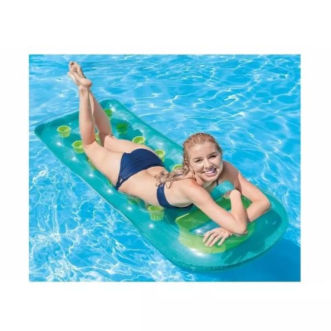 Dmuchany materac do pływania 188x71 cm zielony INTEX 59895 GREEN INTEX