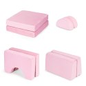 Fotel modułowy dla dzieci DIY 8 miękkich poduch składany - rożowy ECOTOYS ECOTOYS
