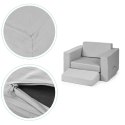 Fotel modułowy dla dzieci DIY 8 miękkich poduch składany - szary ECOTOYS ECOTOYS