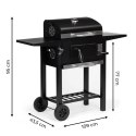Grill węglowy ogrodowy z pokrywą regulacja rusztu termometr popielnik MultiGarden MultiGarden