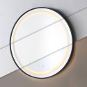 Lustro łazienkowe LED okrągłe ścienne 60 cm 3 barwy anti-fog włącznik dotykowy ModernHome ModernHome
