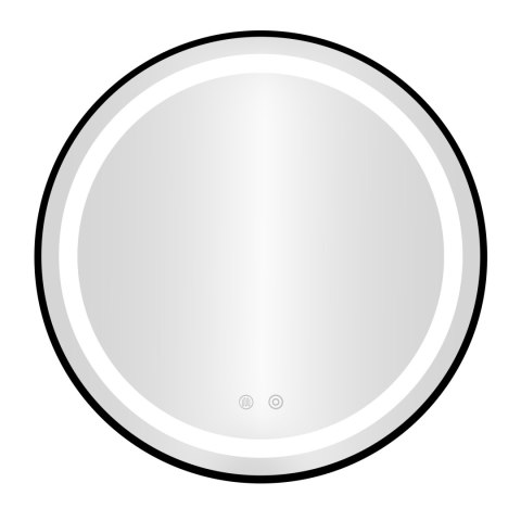 Lustro łazienkowe LED okrągłe ścienne 60 cm 3 barwy anti-fog włącznik dotykowy ModernHome ModernHome