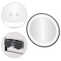 Lustro łazienkowe LED okrągłe ścienne 60 cm 3 barwy anti-fog włącznik dotykowy ModernHome ModernHome