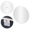 Lustro łazienkowe LED okrągłe ścienne 60 cm 3 barwy włącznik dotykowy ModernHome ModernHome
