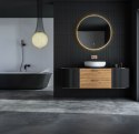 Lustro łazienkowe LED okrągłe ścienne 80 cm 3 barwy włącznik dotykowy ModernHome ModernHome