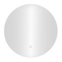 Lustro łazienkowe LED okrągłe ścienne 80 cm 3 barwy włącznik dotykowy ModernHome ModernHome