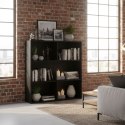 Nowoczesny regał stojący do salonu i sypialni 3 poziomy czarny ModernHome ModernHome