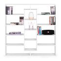 Nowoczesny stojący regał szafka na książki 14 półek biały ModernHome ModernHome