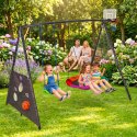Plac zabaw dla dzieci huśtawka ogrodowa 4w1 kosz do koszykówki bocianie gniazdo ECOTOYS ECOTOYS