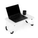 Podstawka pod laptopa składana stolik do łóżka 60x40 cm biała ModernHome ModernHome