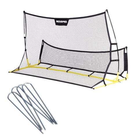 Rebounder trenażer piłkarski dwustronny do treningu strzałów 220x120 cm MOVEPRO MOVEPRO
