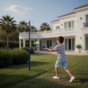 Speedball turnball tenis na lince zestaw 2 rakietki piłka słupek MOVEPRO MOVEPRO