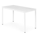 Stół do kuchni jadalni dla 4-5 osób biurko komputerowe 120x60 cm biały marmur ModernHome ModernHome