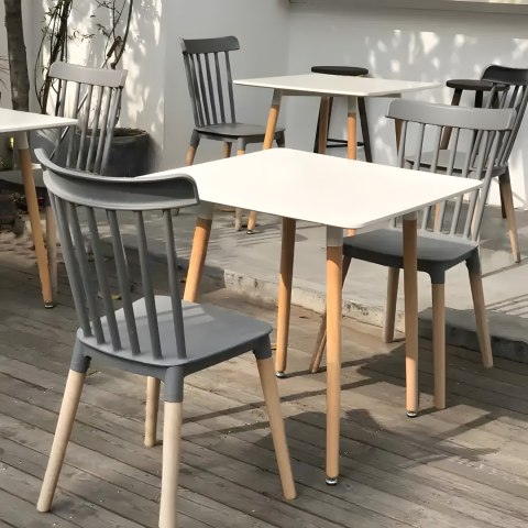 Stolik kuchenny nowoczesny drewniany kwadratowy 80x80 cm ModernHome ModernHome